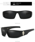 Bandit style hip hop West Coast polarized sunglasses G613 with PC lens box shape colour C1