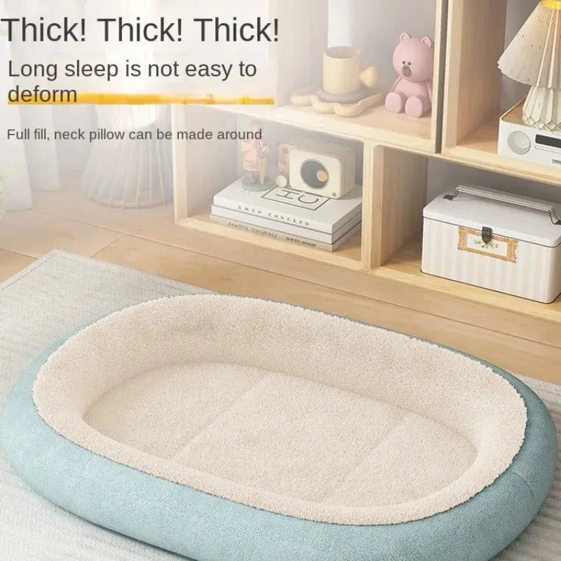 Thickened winter dog kennel for small and medium dogs in grey colour with soft padded interior