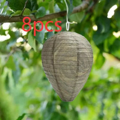 Paper and wire beehive honeycomb lantern with 22cm by 28cm dimensions