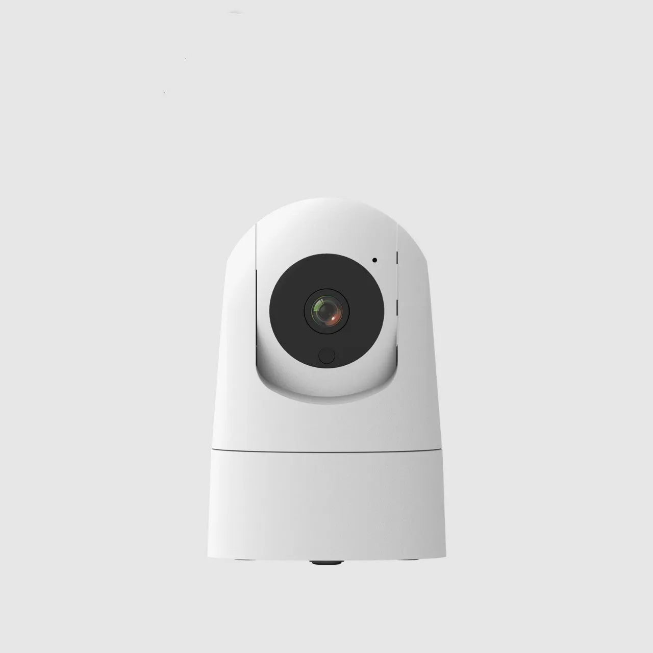 Indoor security camera with compact design showing 80mm width, 115mm height, and 3.6° lens