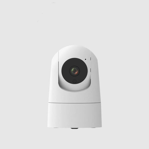 Indoor security camera with compact design showing 80mm width, 115mm height, and 3.6° lens