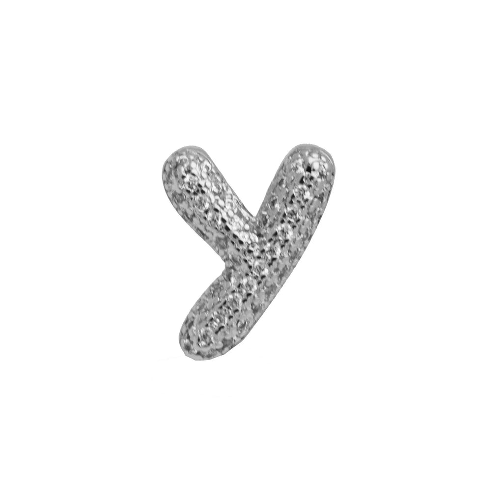 Retro copper bracelet with micro-inlaid zirconium letter Z in gold finish on white background