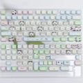 Cute puppy themed 26-key PBT plastic key cap set for mechanical keyboards with sublimated artwork