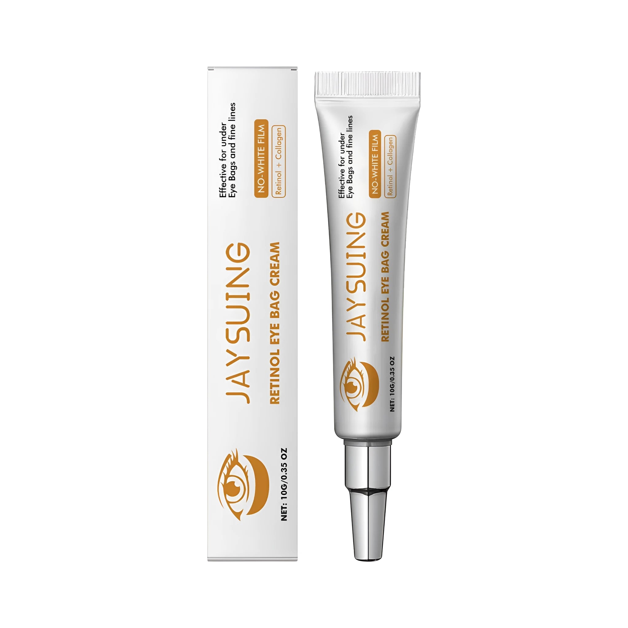 10g jar of retinol anti-ageing eye cream for wrinkles and hydration.