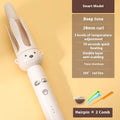 Beige FS-H208 anion automatic hair curler with hair stick accessory on white background