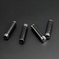 Four carbon fibre door lift decorative covers with metal base construction for universal vehicle fitment