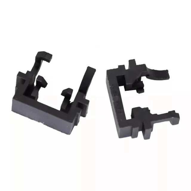 Black plastic LED headlight bulb holder bracket for Ford Focus Mondeo Fiesta, dimensions 30.7x10x26mm.