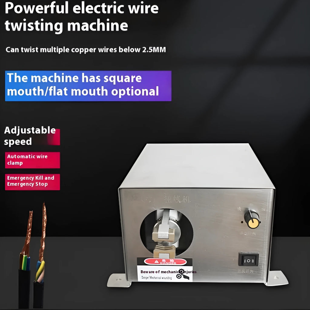 Multi-strand copper core small power wire twisting machine 805B flat nozzle desktop wire stranding tool