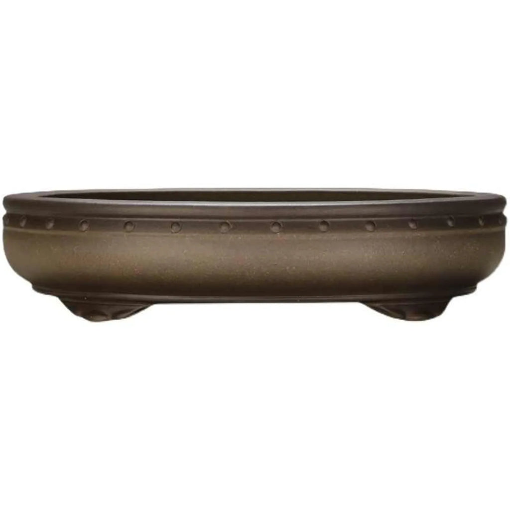 Purple sand oval retro extra-large flowerpot boccaro ware 33.5x27x5x7.9cm