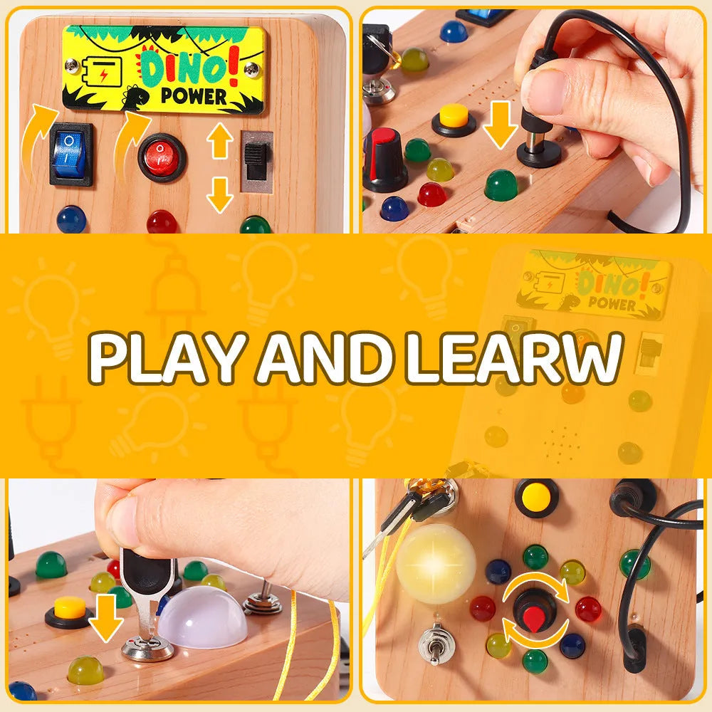 Montessori early education LED lamp holder plastic educational toy for children vision and intelligence development