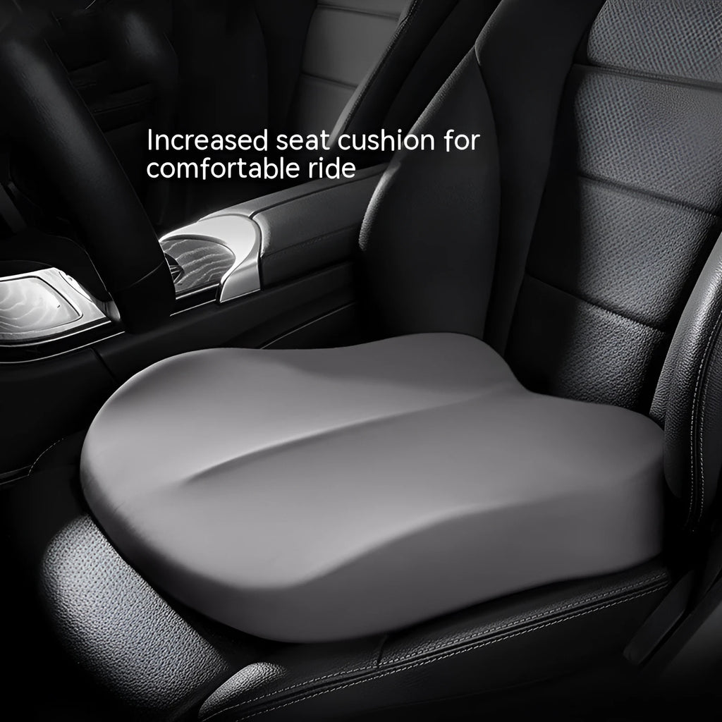 Car heightening cushion in ice silk fabric for driving seat with 10 cm lift, available in multiple colours