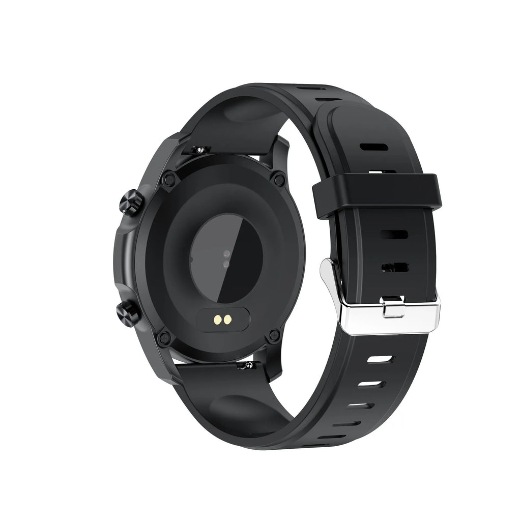 Youth2 smart bracelet in black or grey with 1.3-inch touchscreen on wrist.