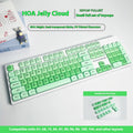 Boxed small full set plastic mechanical keyboard keycaps with UV print OEM height Russian root – liquid foundation colour