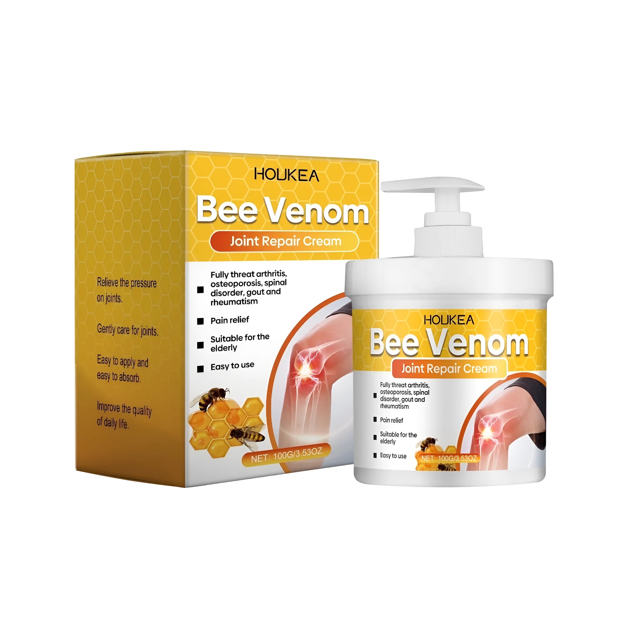 Joint Repair Cream 100g pot with bee venom and chamomile ingredients