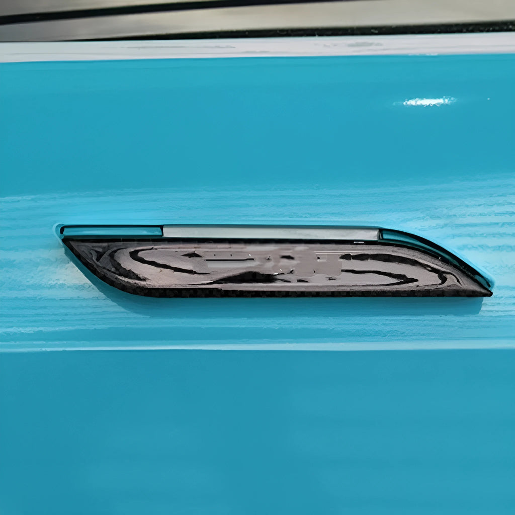 Carbon fibre door handle protection patches for Model S vehicles anti scratch adhesive kit