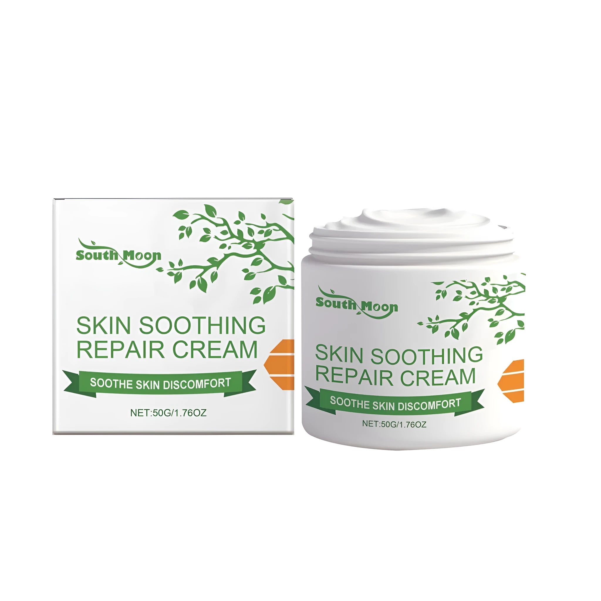 Skin Soothing Repair Cream 50g tube with mint honey and aloe leaves for sensitive skin