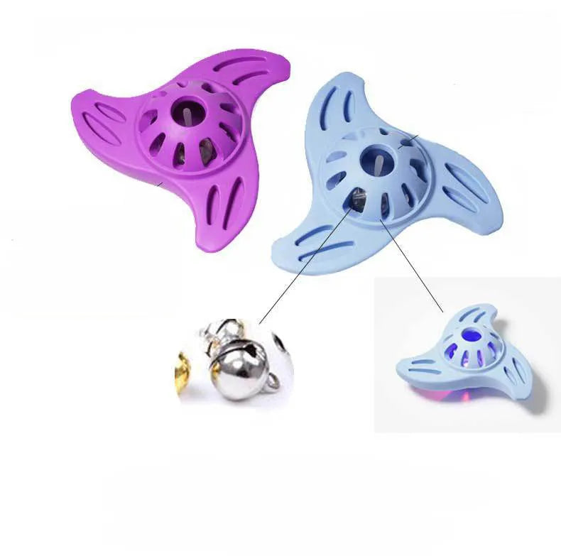 Blue bite-resistant boomerang-shaped dog chew toy with molar texture for large dogs.