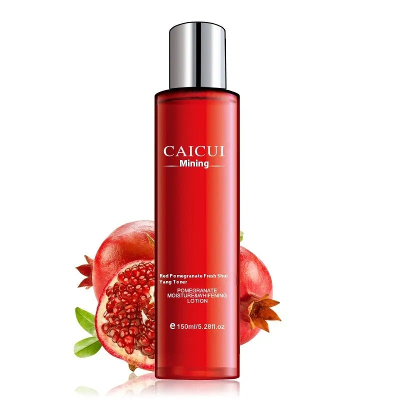 Pomegranate moisturising skincare set red packaging face wash toner lotion facial cream