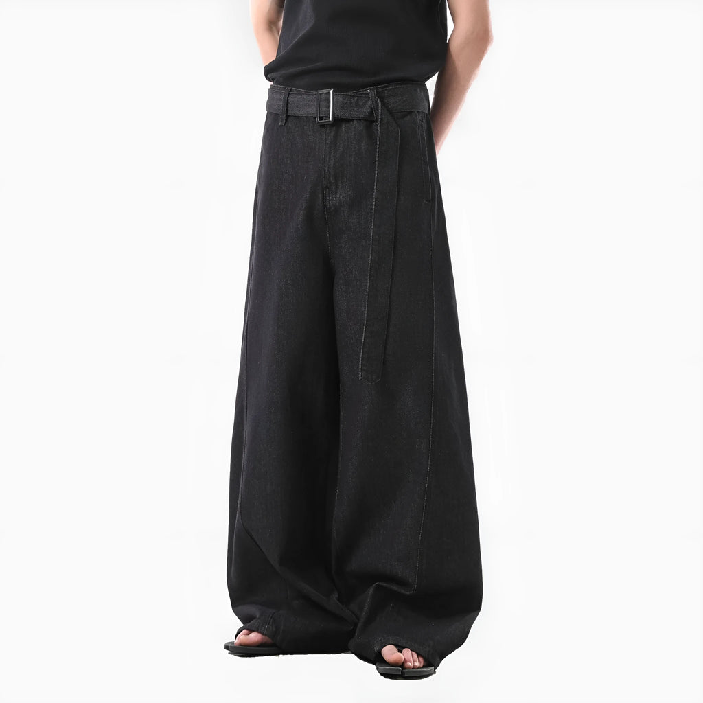 Women's black gold high waist straight leg jeans with zip fly placket closure