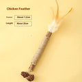 Wooden cat teeth grinding rod with 2.2cm diameter for feline dental care and chewing
