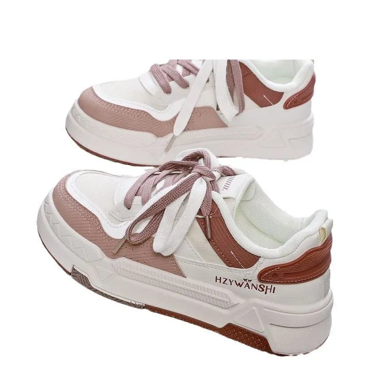 Children's thick sole board shoes with cross shoulder straps in beige, red, or green colours