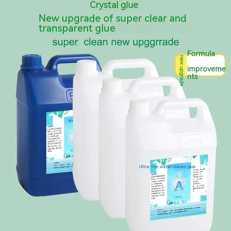 1kg epoxy resin crystal glue bottle with super clear hard or soft option for DIY crafts