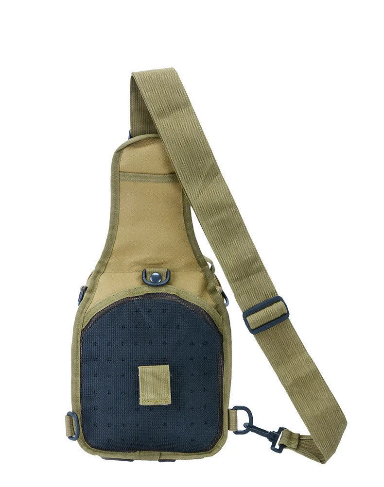 Military tactical backpack with MOLLE system and x-type quick fetching on the front, 600D waterproof Oxford, 28x20x14 cm, small booby-bag style