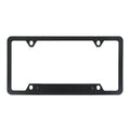 Minimalist aluminium alloy license plate frame in black for American Standard cars