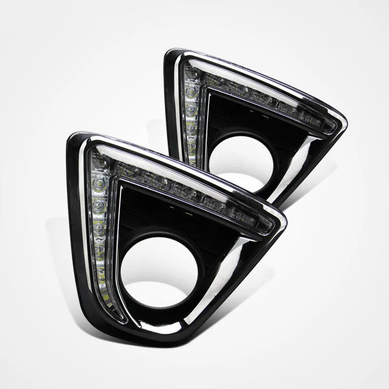 Mazda CX-5 daytime running light LED lamp kit with electroplated white light finish