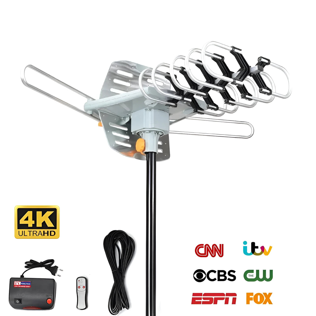 Rotatable outdoor digital TV antenna model GR-1002 with high gain elements for 470-862MHz reception