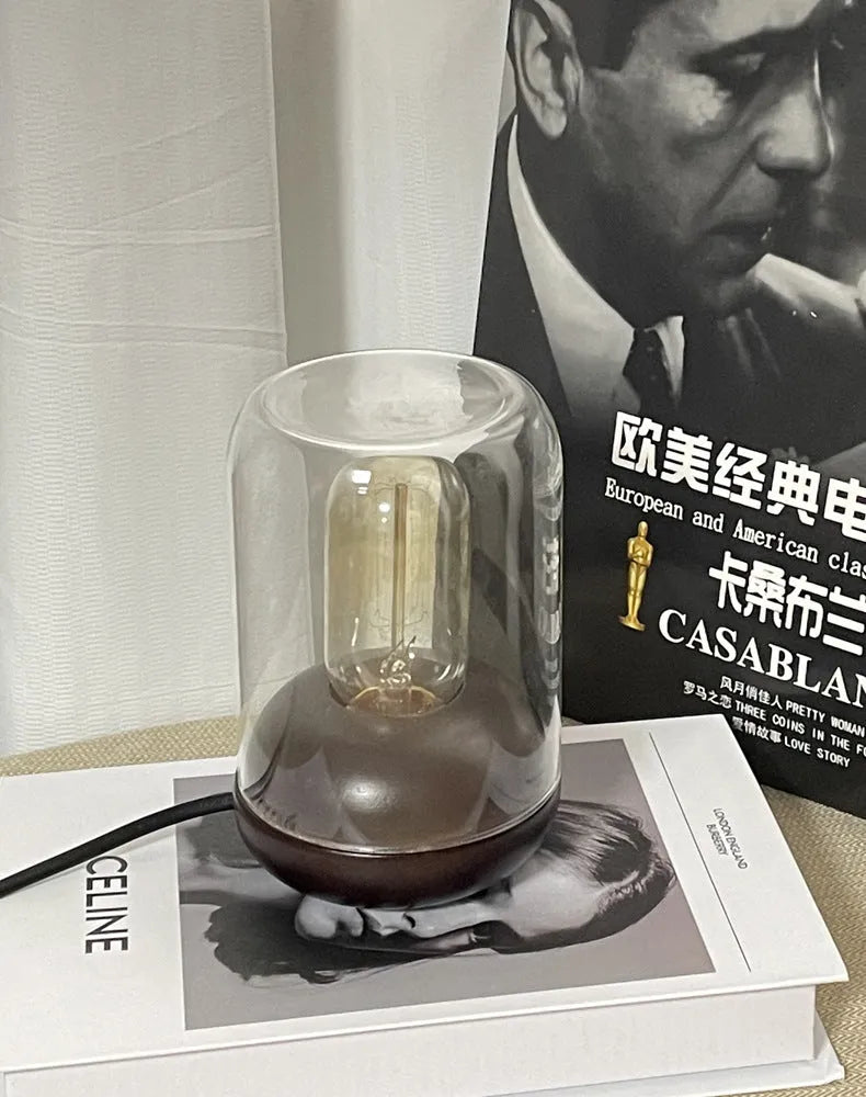 Waterless geometric ambience light socket-powered essential oil lamp 20cm modern design