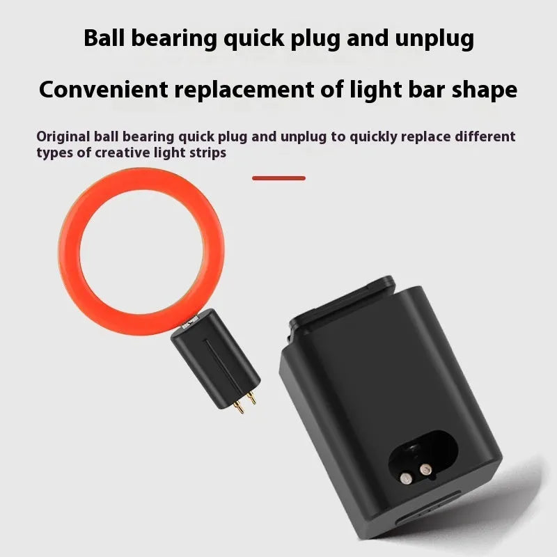 Bicycle tail light with flowing water effect mounted on seat tube for night riding safety
