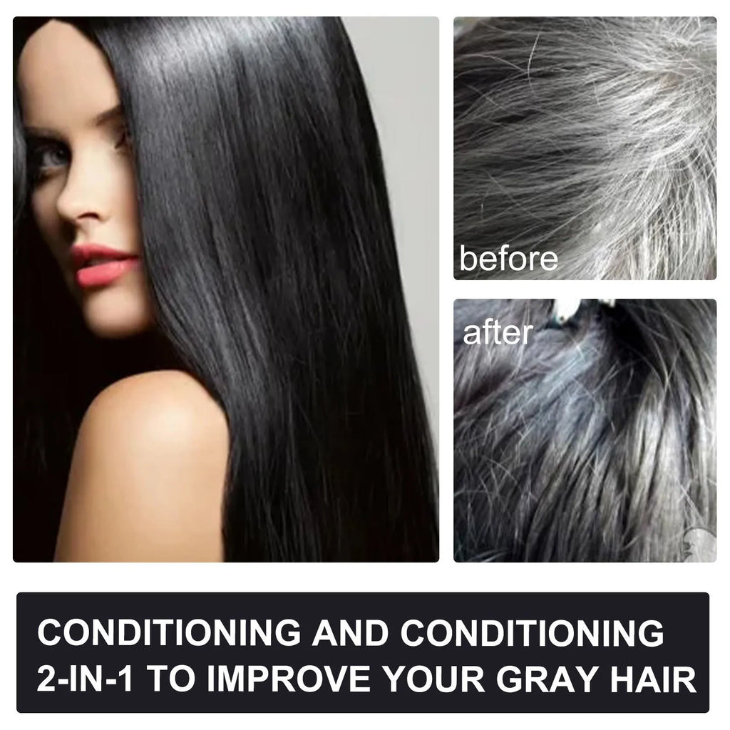 Polygonum Multiflorum Shampoo 100ml boxed for white to black hair restoration
