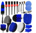 20-piece cleaning brush set for electric drill with PP filaments in a 30x35x10cm storage case