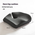Memory foam office chair cushion in black, dark grey, or light grey measuring 36x40x11 cm