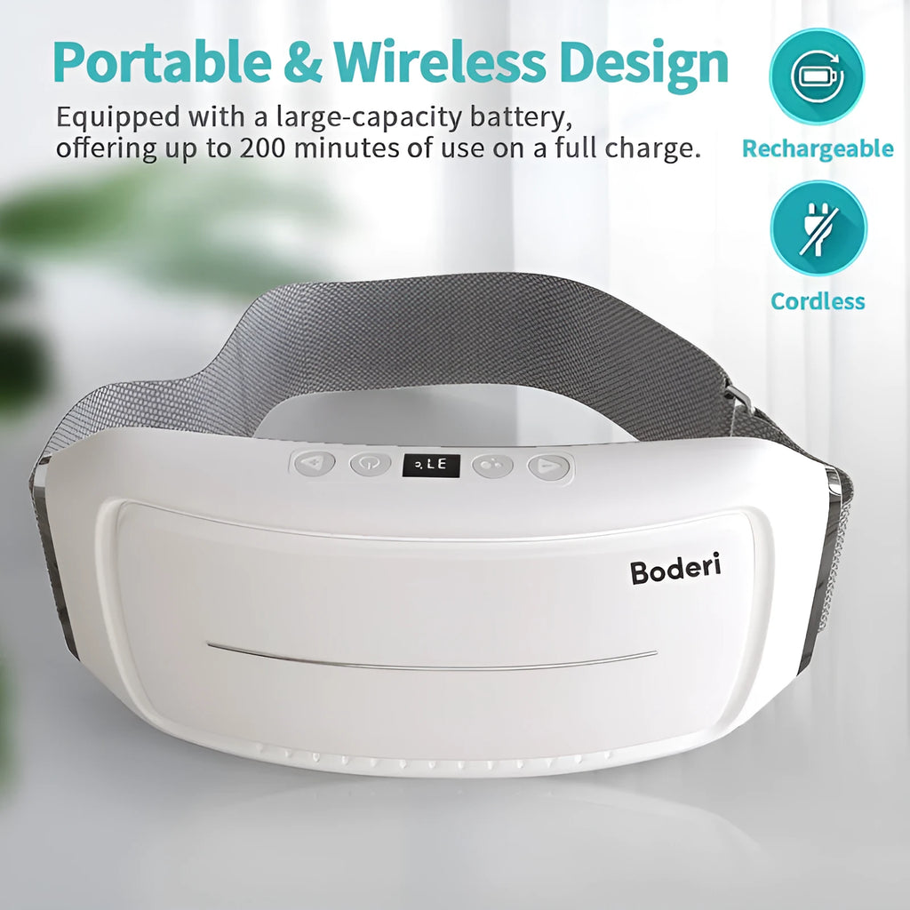 Adjustable abdominal toning belt with electrodes and wireless remote control.