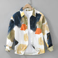 Womens cotton loose cardigan top with long sleeves in printed colour, available in sizes M to XXXL
