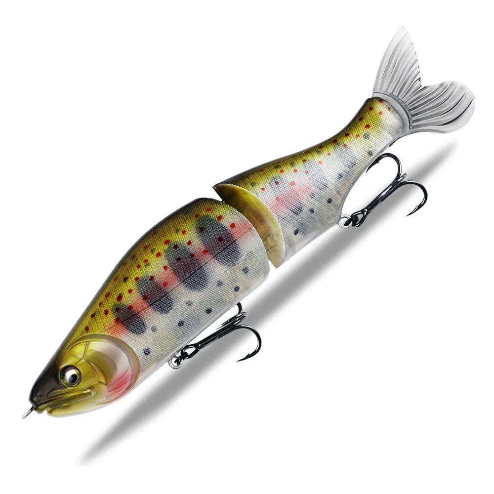 185mm plastic swimming bait fishing lure shown in one of 15 available colours