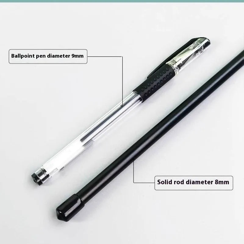 Clear resin measuring tape pointer tool showing hook design for securing tape.