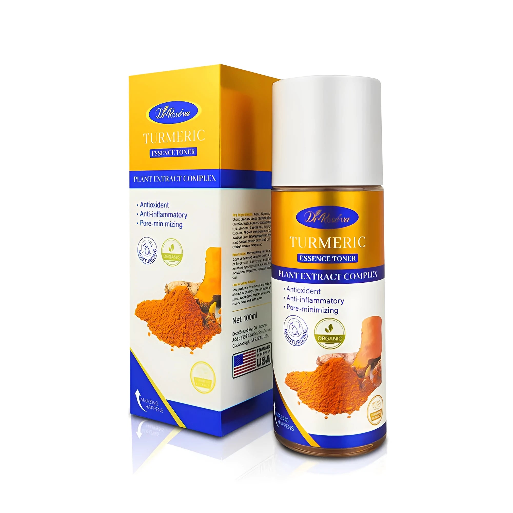 Turmeric essence lotion 100ml bottle for fading wrinkles and firming skin