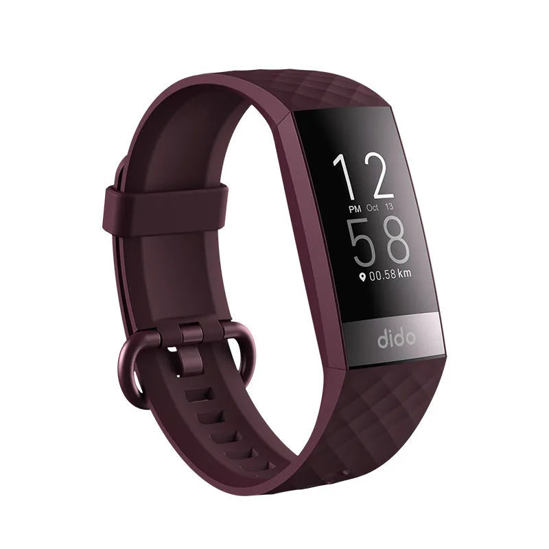 Y6 Black smart bracelet with health monitoring on a wrist