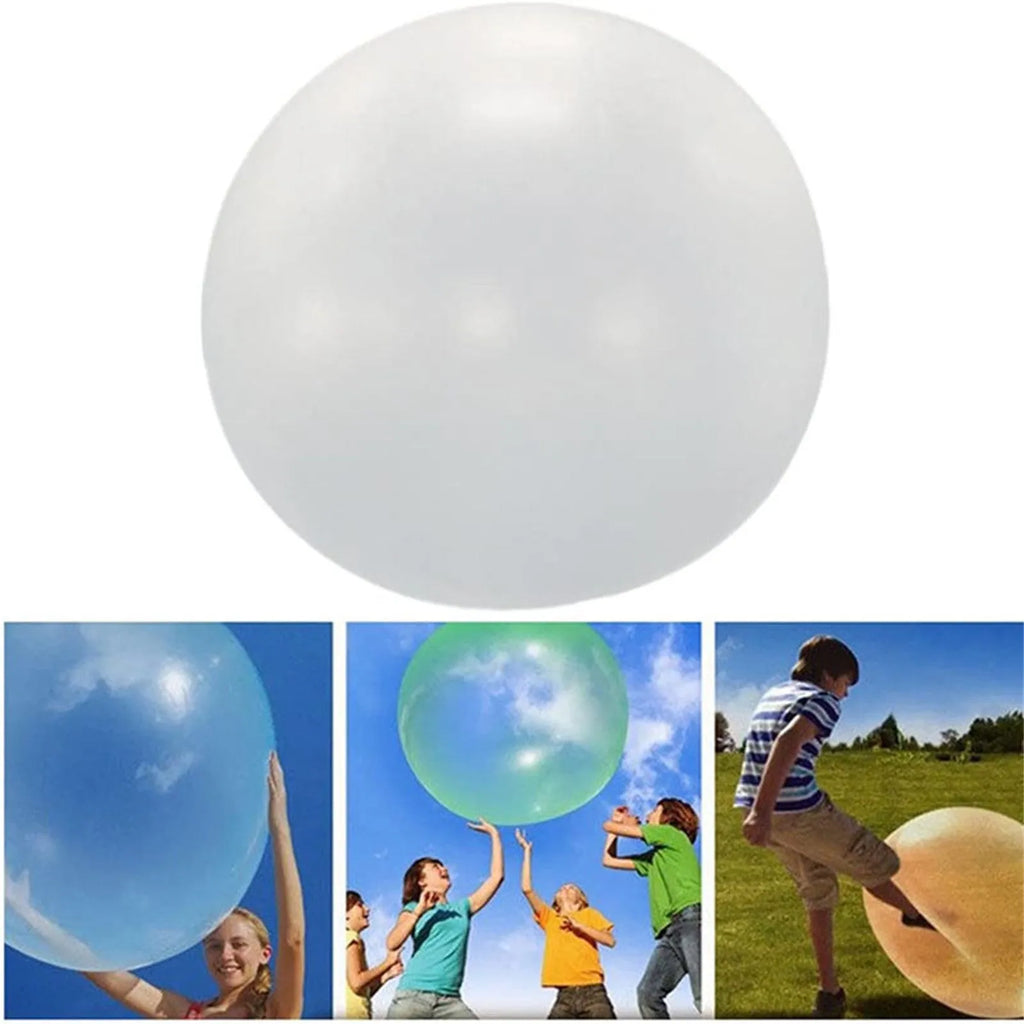 Big inflatable TPR bouncy ball in pink, yellow, green, and blue, sizes up to 120cm