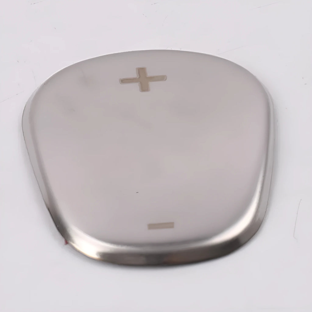 88mm stainless steel gear controller cover in three metallic finishes for trade fair exhibitions