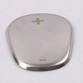 88mm stainless steel gear controller cover in three metallic finishes for trade fair exhibitions