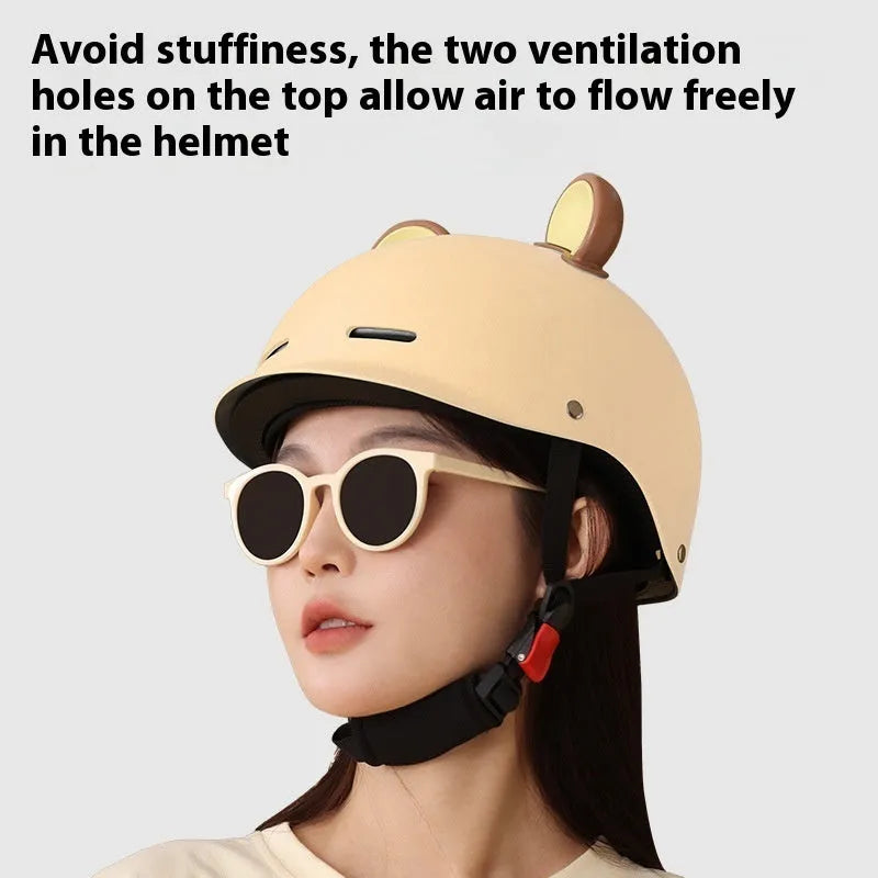 Seasons universal 3C certification electric bicycle helmet ABS material multiple colours mocha coffee brown Norwegian blue
