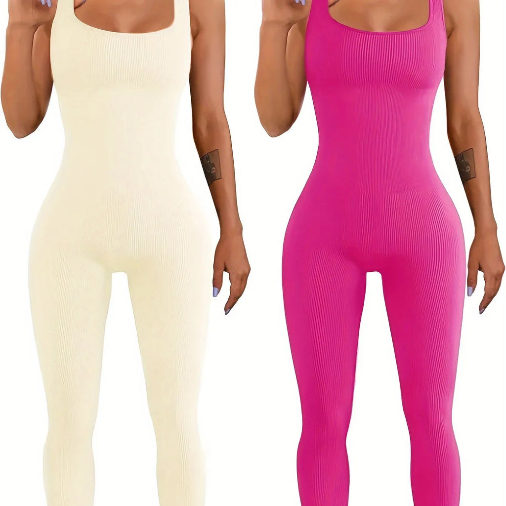 Women's long sleeve suspension tights bodysuit with button details in spandex fabric