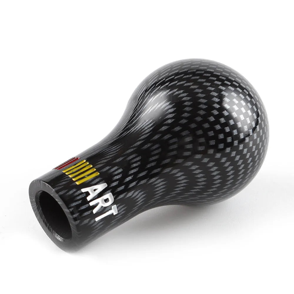 Black engineering plastic manual gear shift knob with sphere diameter 4.5cm and height 8cm, suitable for Mitsubishi Southeast series