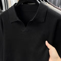 Men's loose fit pullover sweater in autumn colours with casual styling