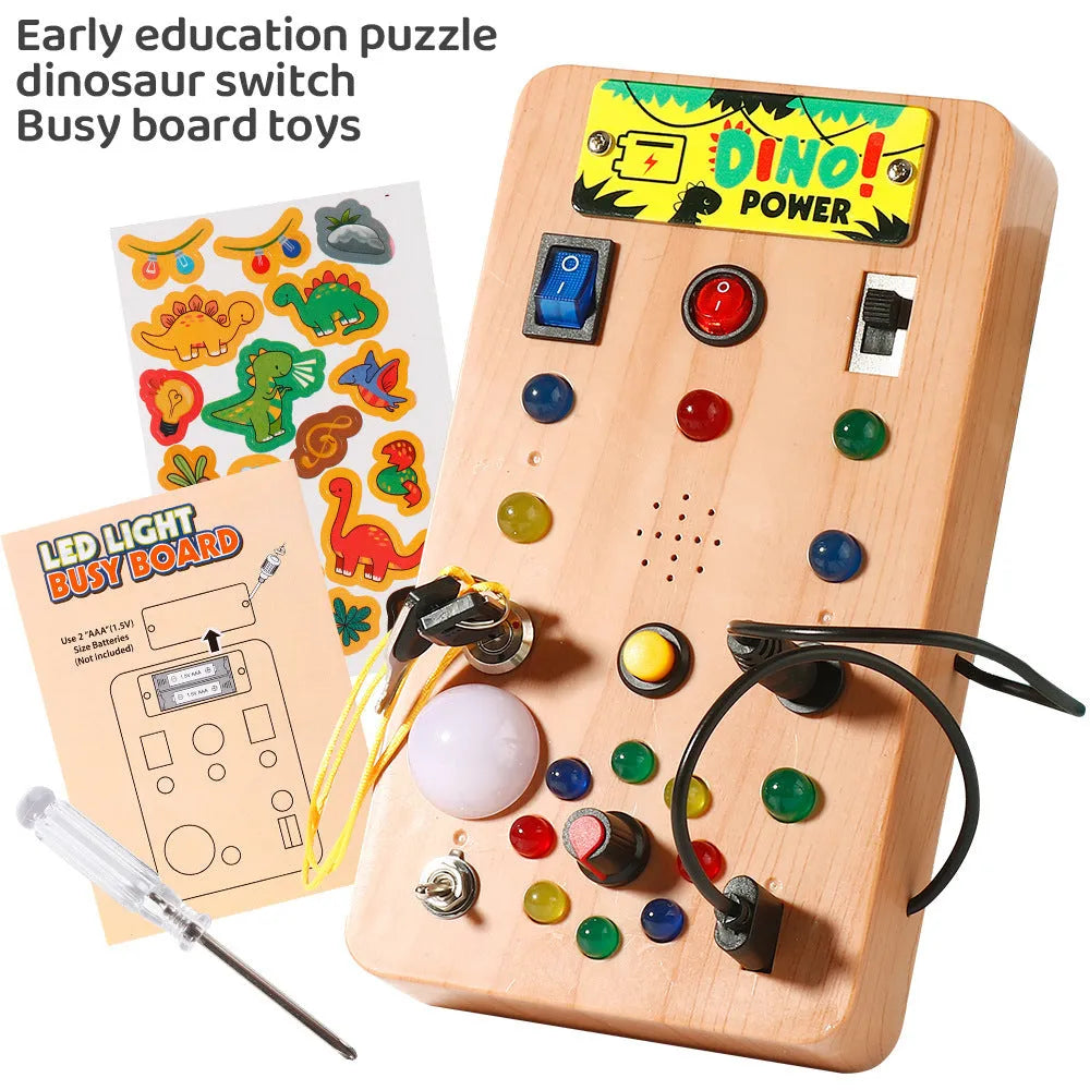 Montessori early education LED lamp holder plastic educational toy for children vision and intelligence development