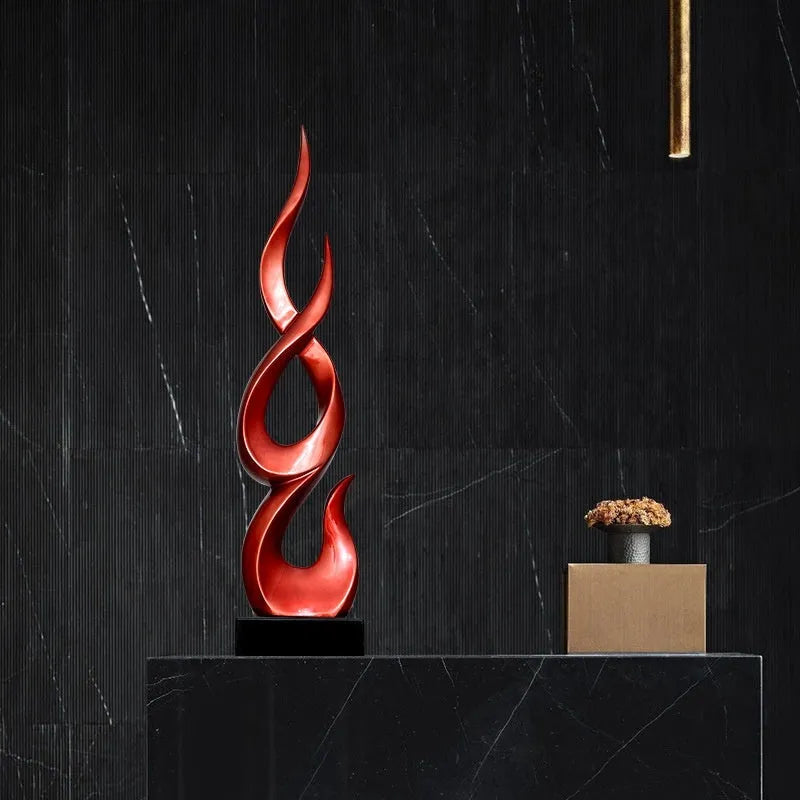 Solid resin high-rise festival decoration ornament in a choice of colours including gold, silver, red, and transparent gradients.